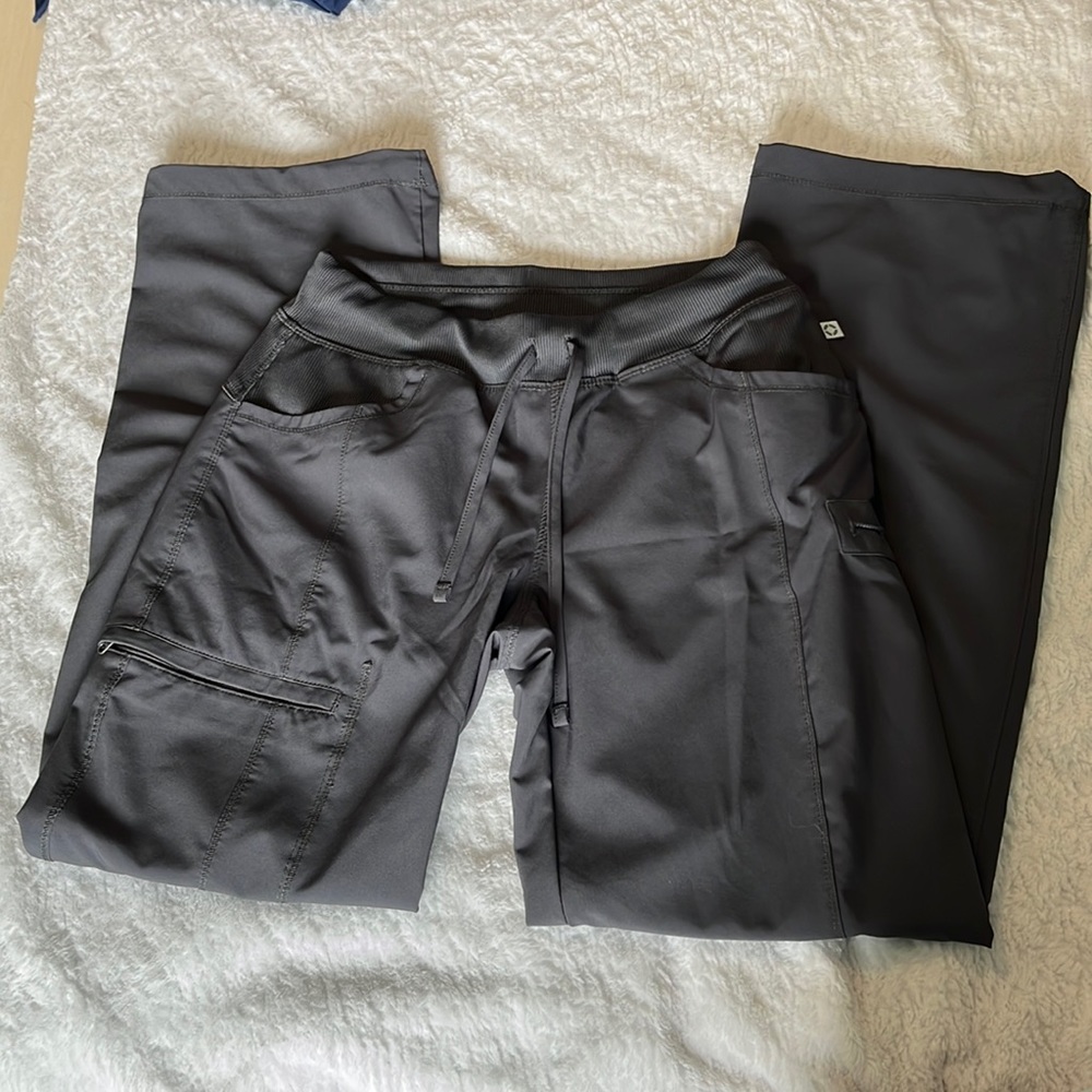 Cherokee Infinity Straight Leg Drawstring Cargo Scrub Pants